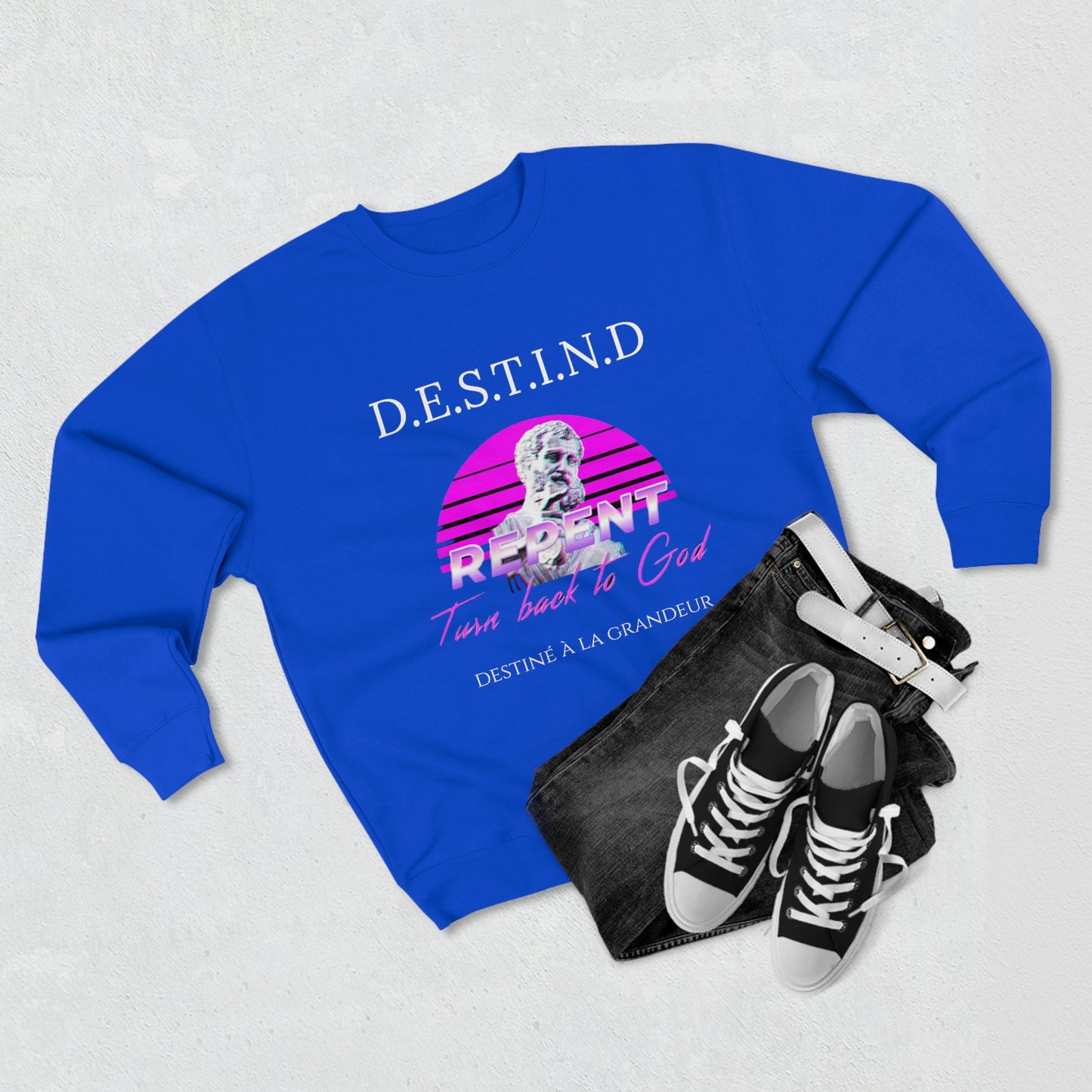*D.E.S.T.I.N.D” Unisex Premium Crewneck Sweatshirt